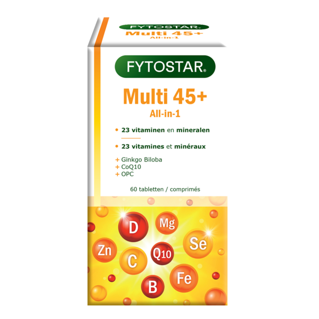 Multi 45+ multivitamines 60 Comprimés