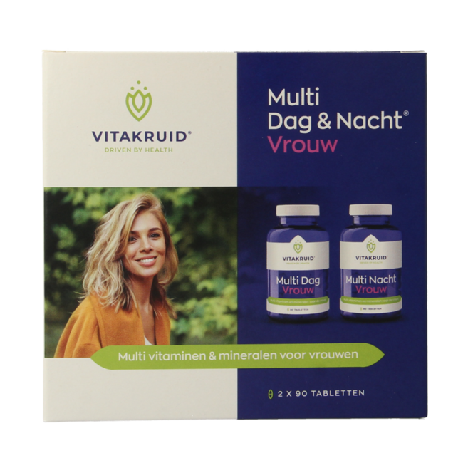 Multi Dag & Nacht Vrouw 100% Vegan 2 x 90 180 Tabletten