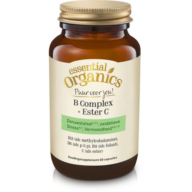B-complex + Ester C pure 60 Vegetarian capsules