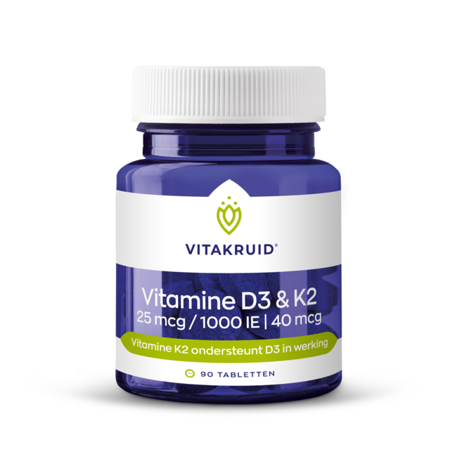 Vitamin D3 25 mcg & K2 40 mcg 90 Tabletten