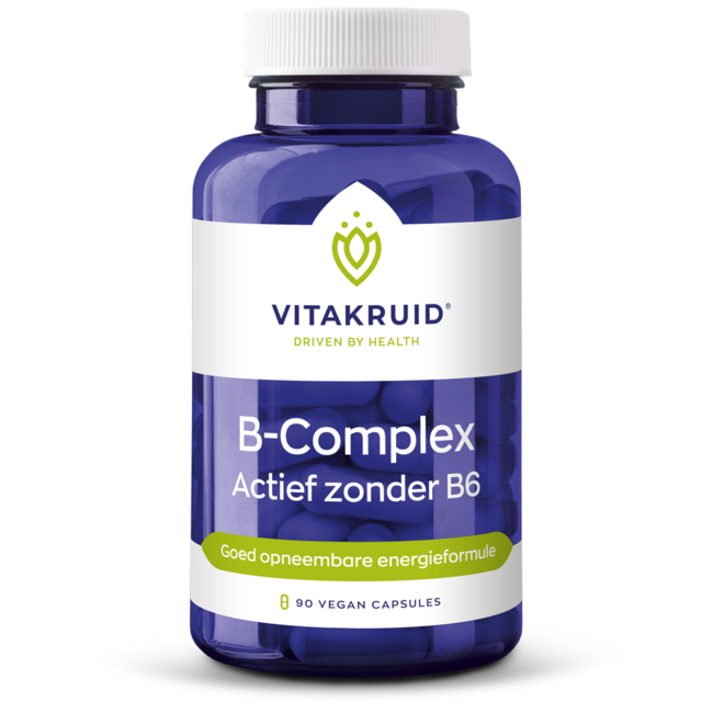 B-Complex actief zonder B6 90 Vegetarische capsules