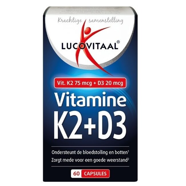 Vitamine K2 + D3 60 Capsules