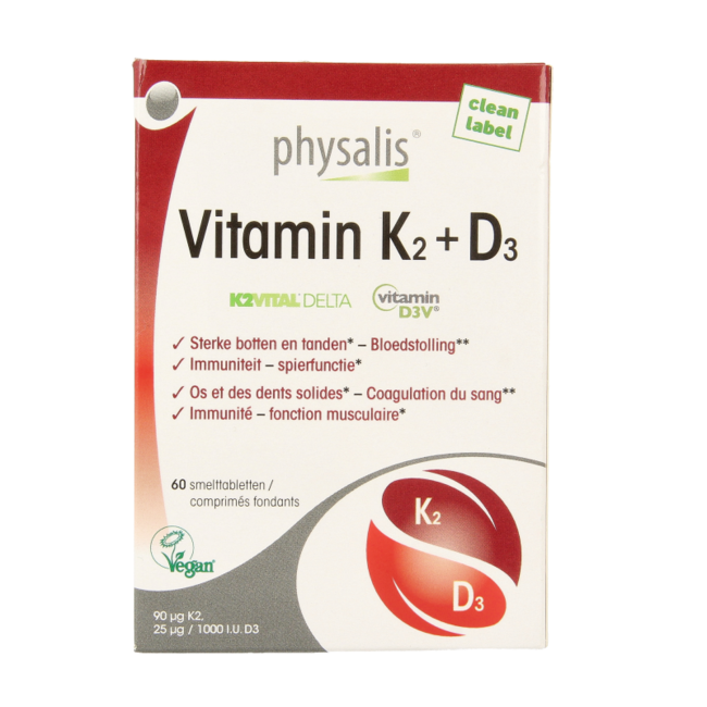Vitamin K2 + D3 60 Tablets