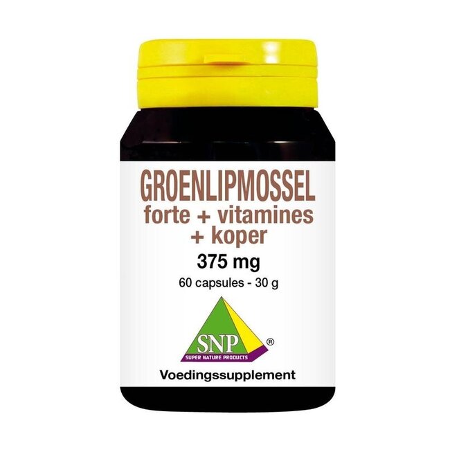 Mejillón de labios verdes forte + vitaminas + cobre 60 Cápsulas