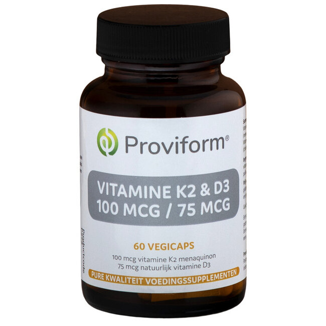 Vitamina K2 100mcg & D3 75mcg 60 capsule vegetali