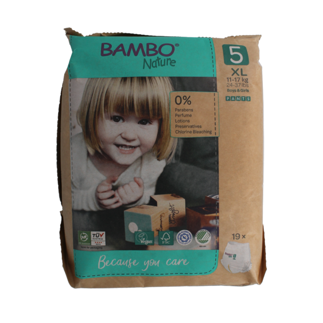Pannolini a mutandina taglia 5 11-17kg 19 Pezzi