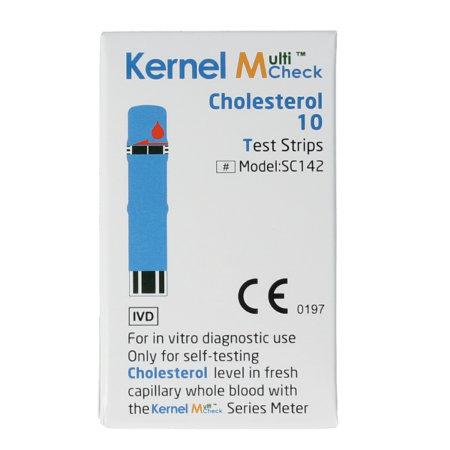 Tiras reactivas de colesterol Multicheck 10 unidades