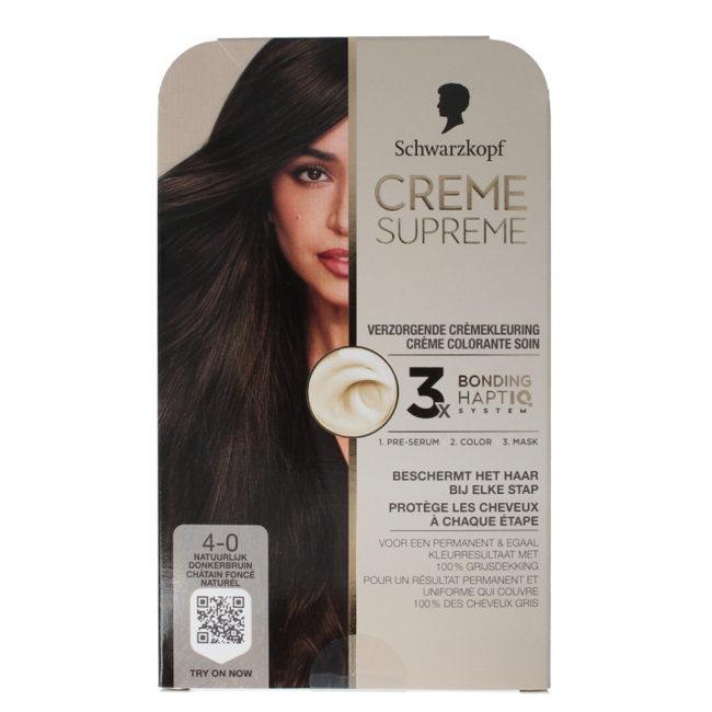 Creme supreme 4-0 castaño oscuro 1 unidad