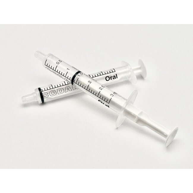 Jeringa Codan transparente 3,0ml KV 100 unidades