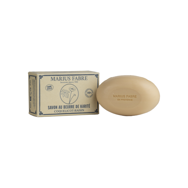 Sapone ovale papavero e uva 150 Gram