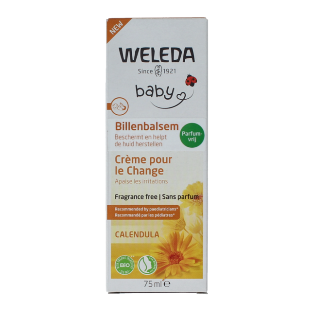 Baume pour le change au calendula sans parfum 75 millilitres