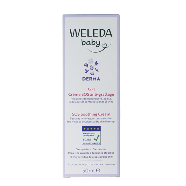 Baby derma 3 in 1 SOS cream organic 50 Millilitre