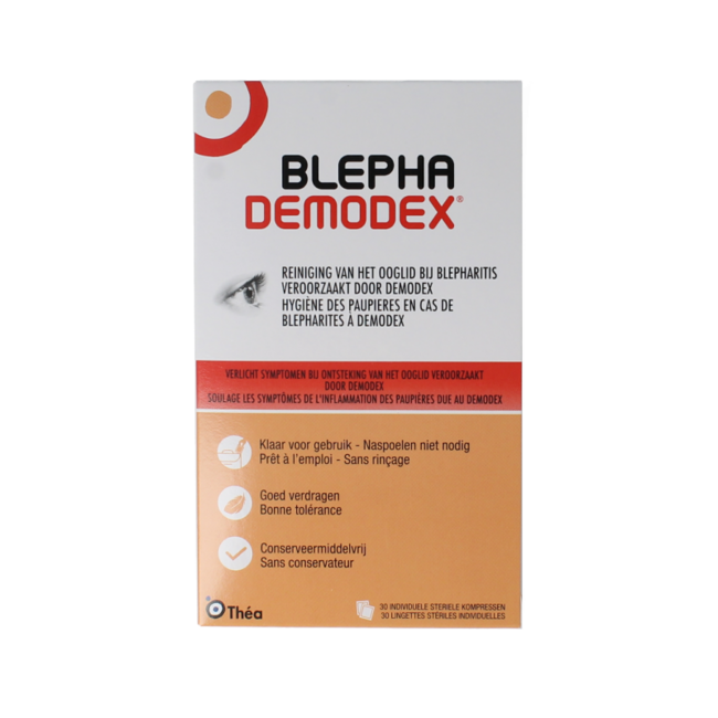 Blephademodex lingettes nettoyantes 30 Pièces