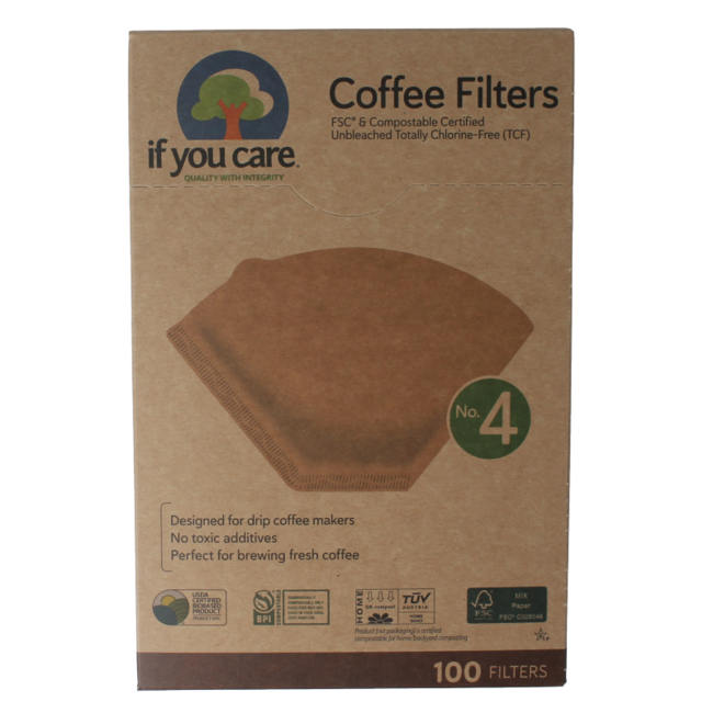 Koffiefilters no. 4 100 Stuks