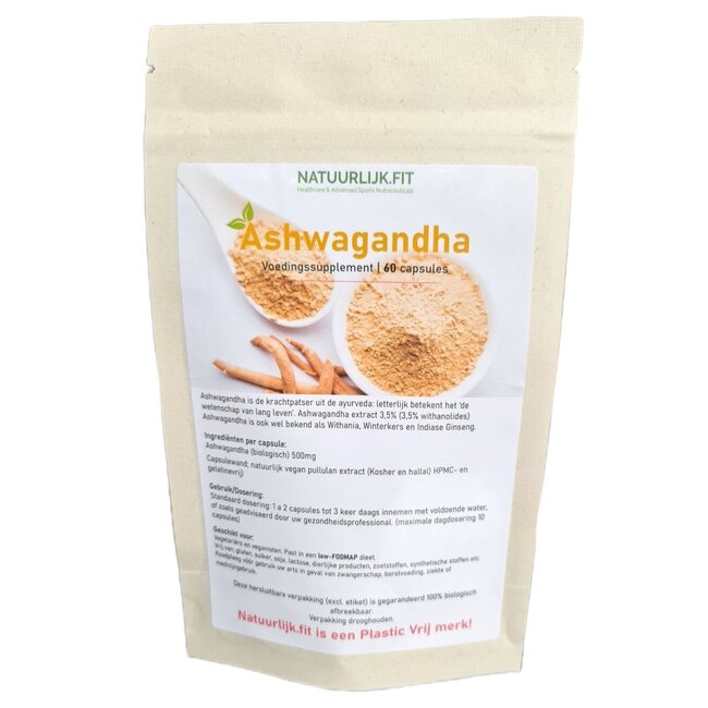 Ashwagandha 500 mg 60 cápsulas