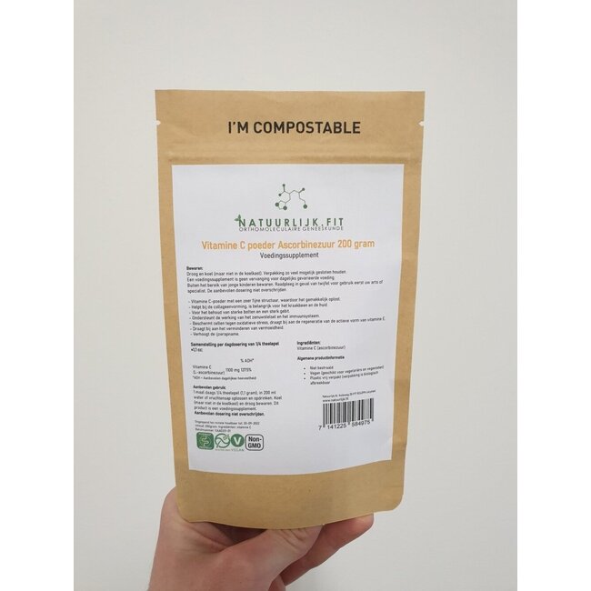 Vitamina C acido ascorbico 200 Grammi