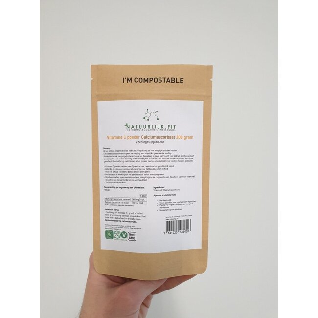 Vitamin C Pulver Calciumascorbat 200 Gramm