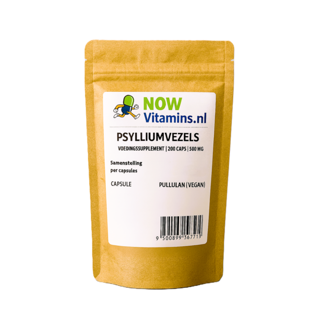 Psylliumvezels 500mg 200 Capsules