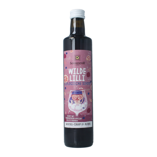 Sirope para mocktail Wilde lilli sin alcohol bio 500 mililitros