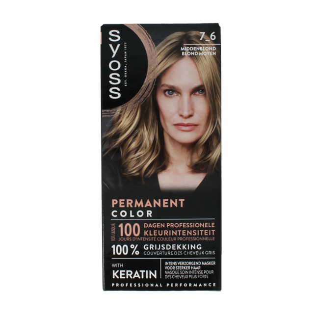 Color baseline 7-6 średni blond 1 zestaw