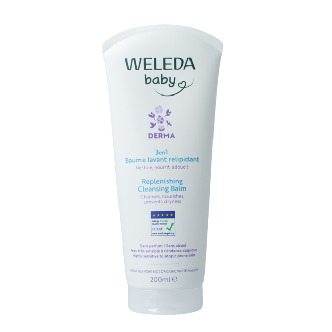Crème de douche 3 en 1 bio Baby Derma 200 Millilitres