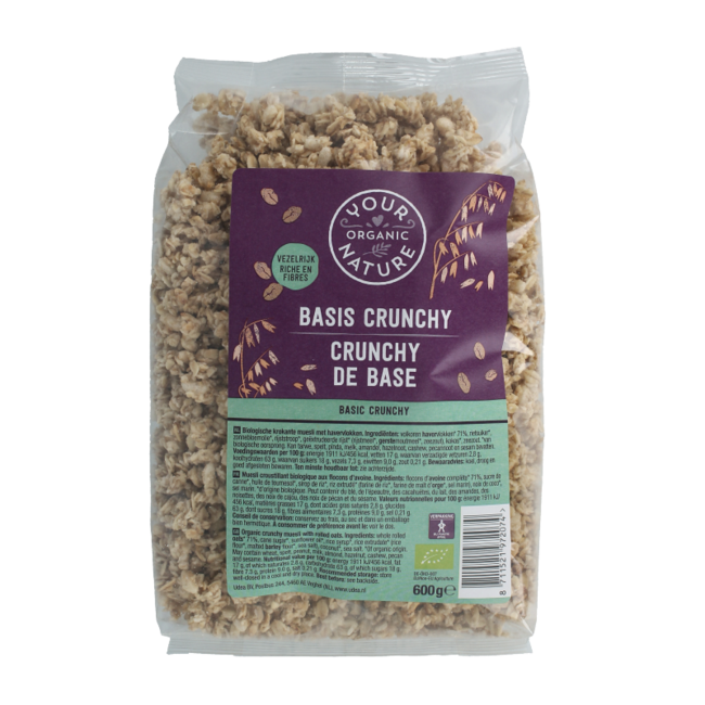 Muesli crujiente base bio 600 Gramos