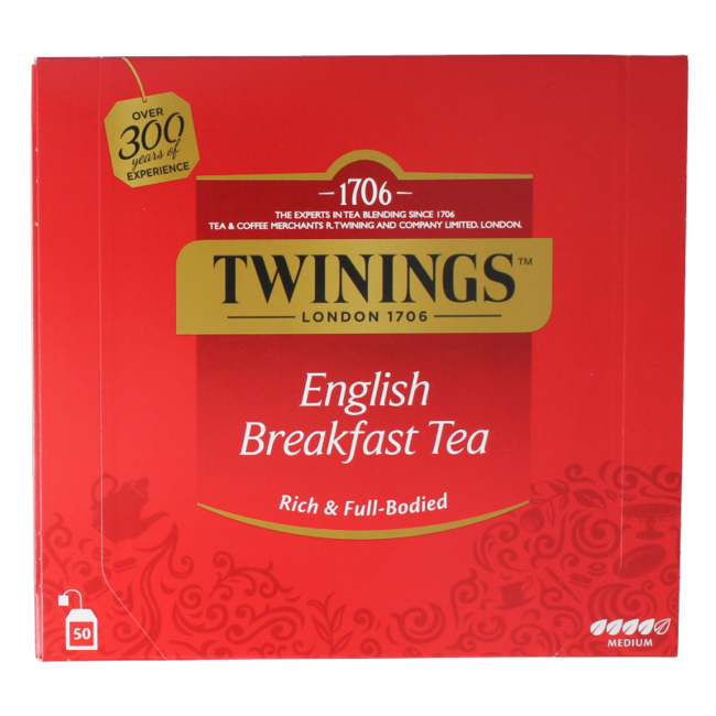 English breakfast en sobres 50 unidades