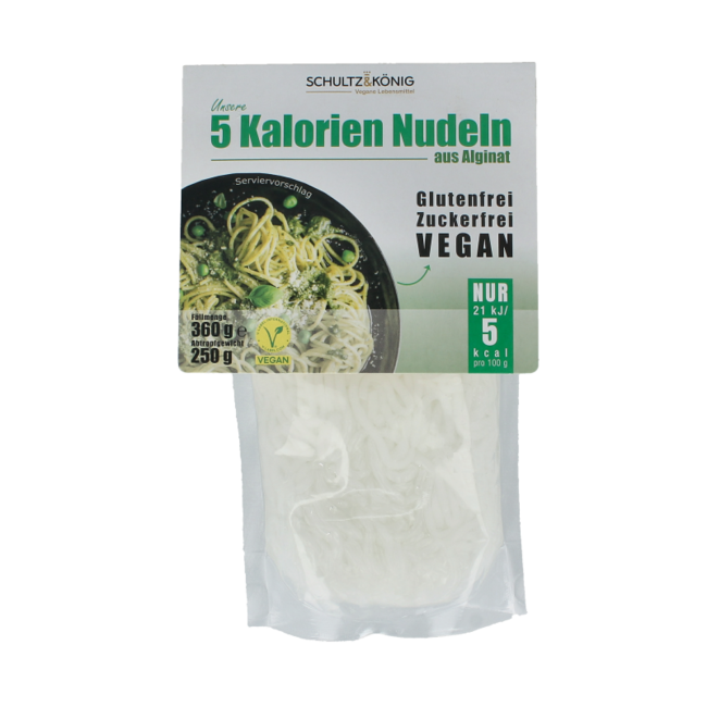 Nouilles de varech 5 calories 360 Grammes