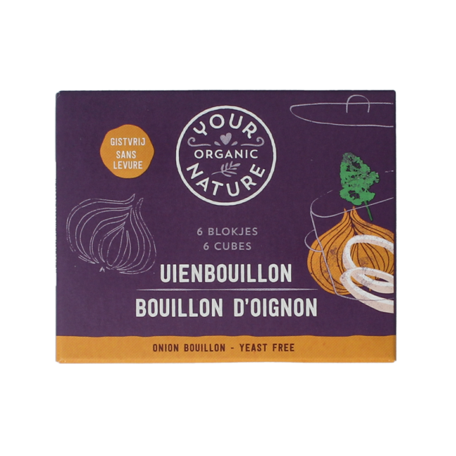 Bouillon d'oignons sans levure bio 6 Pièces