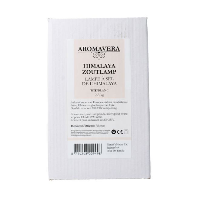 Lampada di sale dell'Himalaya bianca 2-3kg 1 Pezzo