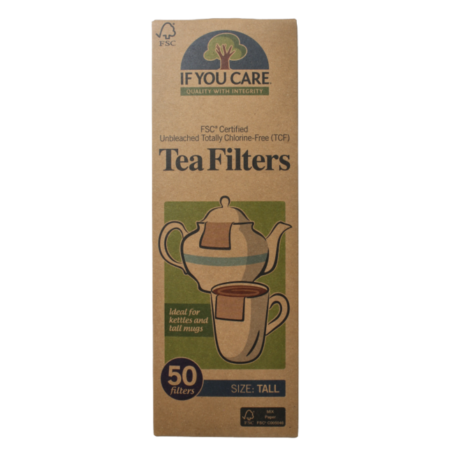 Filtry do herbaty długie 50 sztuk