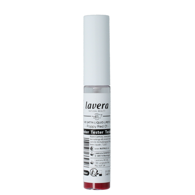 Lipstick liquid poppy red 01 bio tester 1 Tester