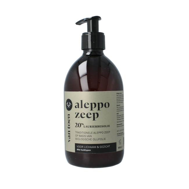 Sapone di Aleppo 20% liquido bio 500 millilitri