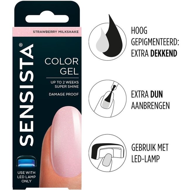 Color gel strawberry milkshake 7.5 millilitri