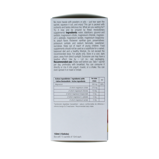 Magnesium liquid gelstick 10ml 15.00 Stuks