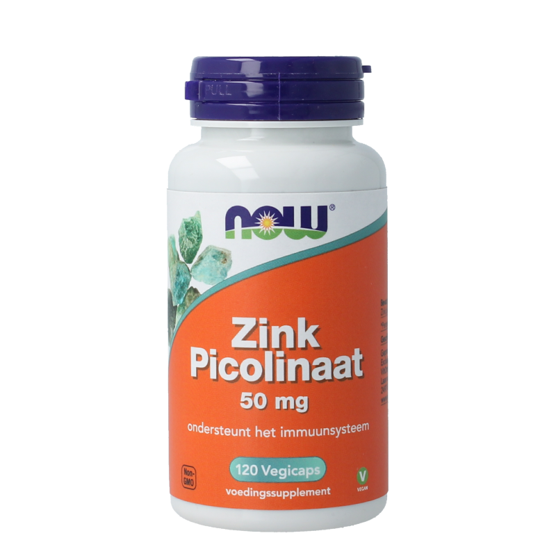 NOW Zink Picolinaat 50mg - Supporto Immunitario Vegetariano