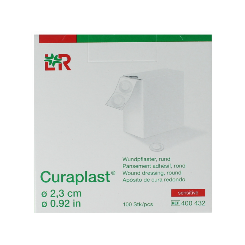 Curaplast Sensitive wondpleister rond 23 mm 100 Stuks