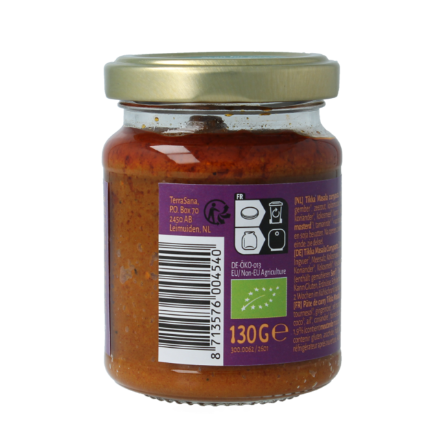 Indiase tikka masala currypasta 130.00 Gram