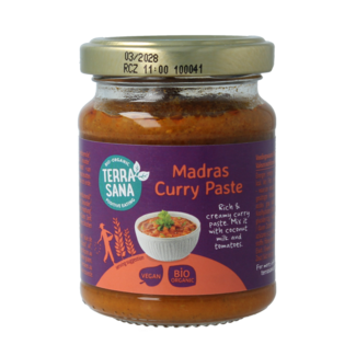 TerraSana Indische Madras-Currypaste 130,00 Gramm