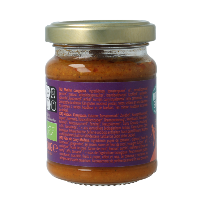 Indiase madras currypasta 130.00 Gram