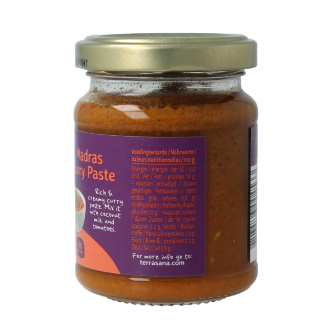 Indiase madras currypasta 130.00 Gram