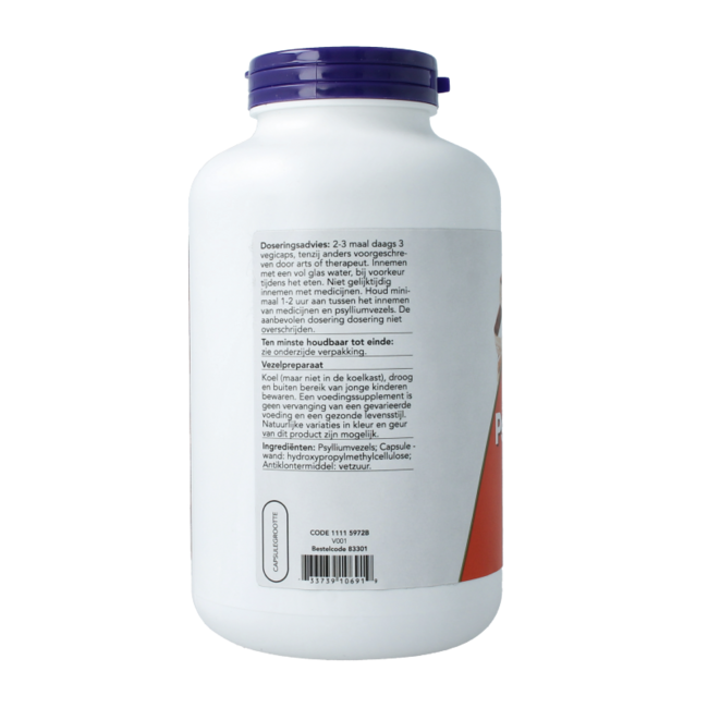 Psylliumfasern 500 mg 500 Vegetarische Kapseln