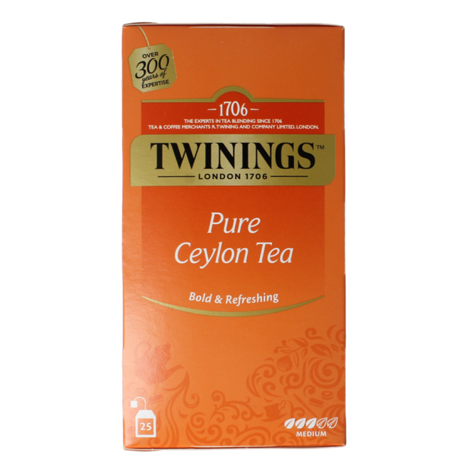 Té puro de Ceilán 25,00 unidades