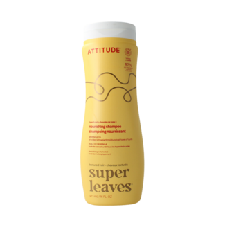 Attitude Champú nutritivo para rizos tipo 3 con aceite de moringa 473,00 mililitros