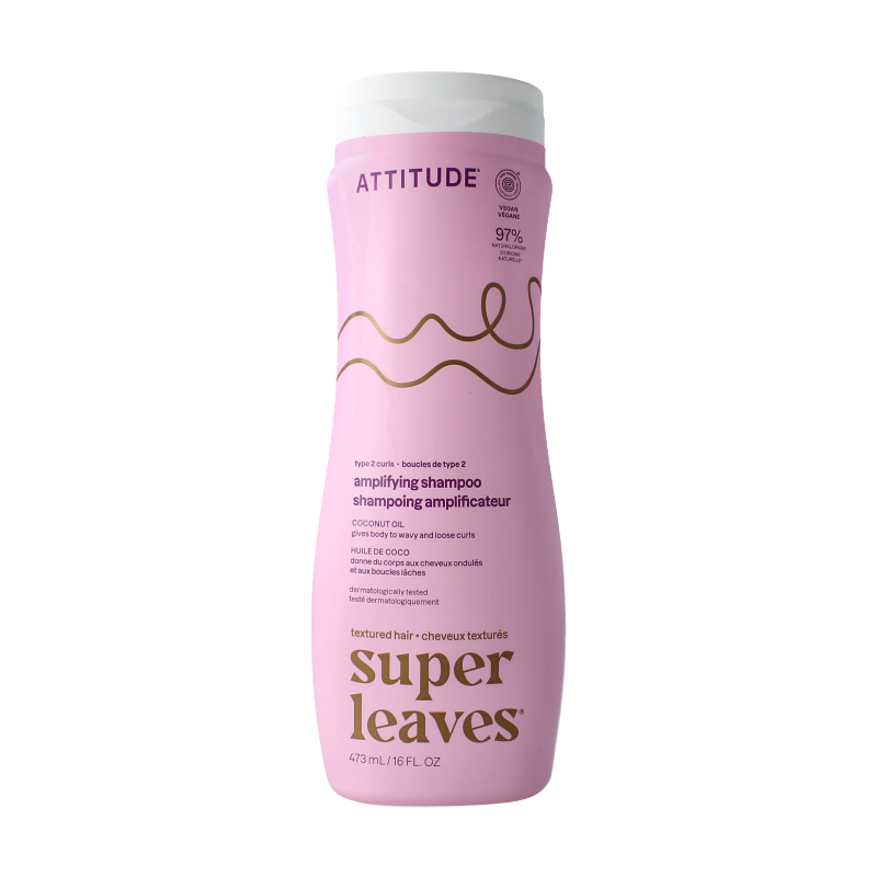 Attitude Champú aceite de coco potenciador de rizos tipo 2 473 mililitros