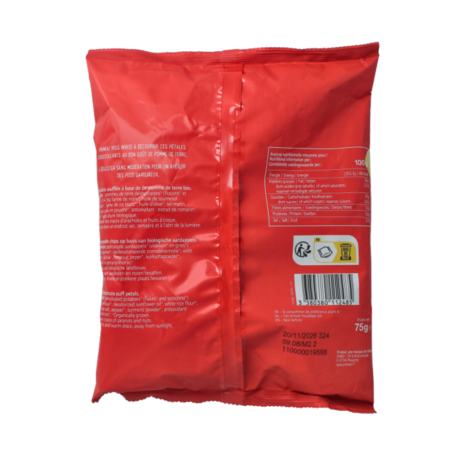 Chips nature bio 75,00 grammes