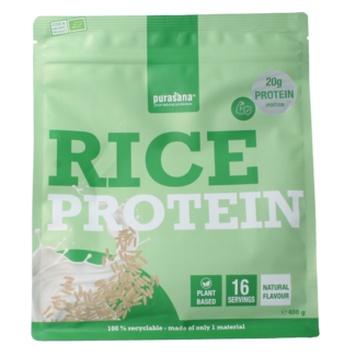 Purasana Pflanzenprotein Reis natürlich Bio 400,00 Gramm