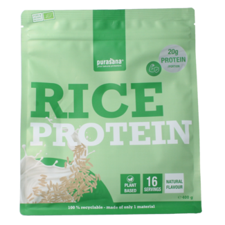 Purasana Proteína vegetal de arroz natural bio 400,00 Gramos