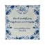 Delftsblauw k*t tegeltje 75.00 Gram