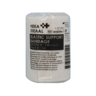 Heka Ideaal elastische steunwindsel 5m x 8cm 1,00 Rolle
